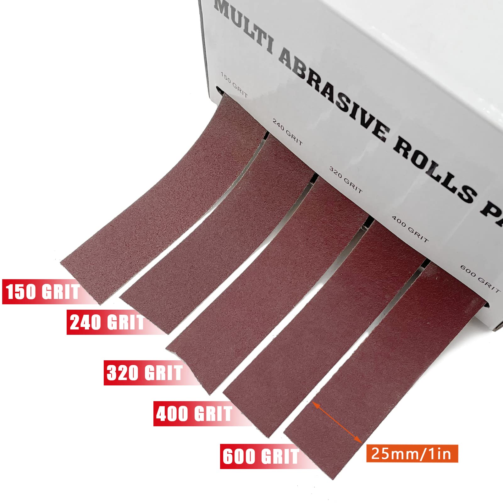 Mua Emery Cloth Roll, 5 Grits Abrasive Sandpaper Rolls Assorted Sand