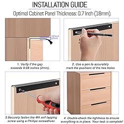 LEAPHZOT 4 Pack 3" (80mm) Overall Length Edge