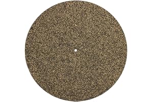 Turntable Slip Mat Rubber Cork – Anti Static 1/8 Thick Vinyl Record Player Slipmat by Record-Happy. A Basic and Defining Upgr