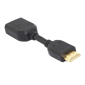 Storite High Speed HDMI Male to Female Swivel Adapter HDMI Extension Cable for Google Chrome Cast -10cm (Black)