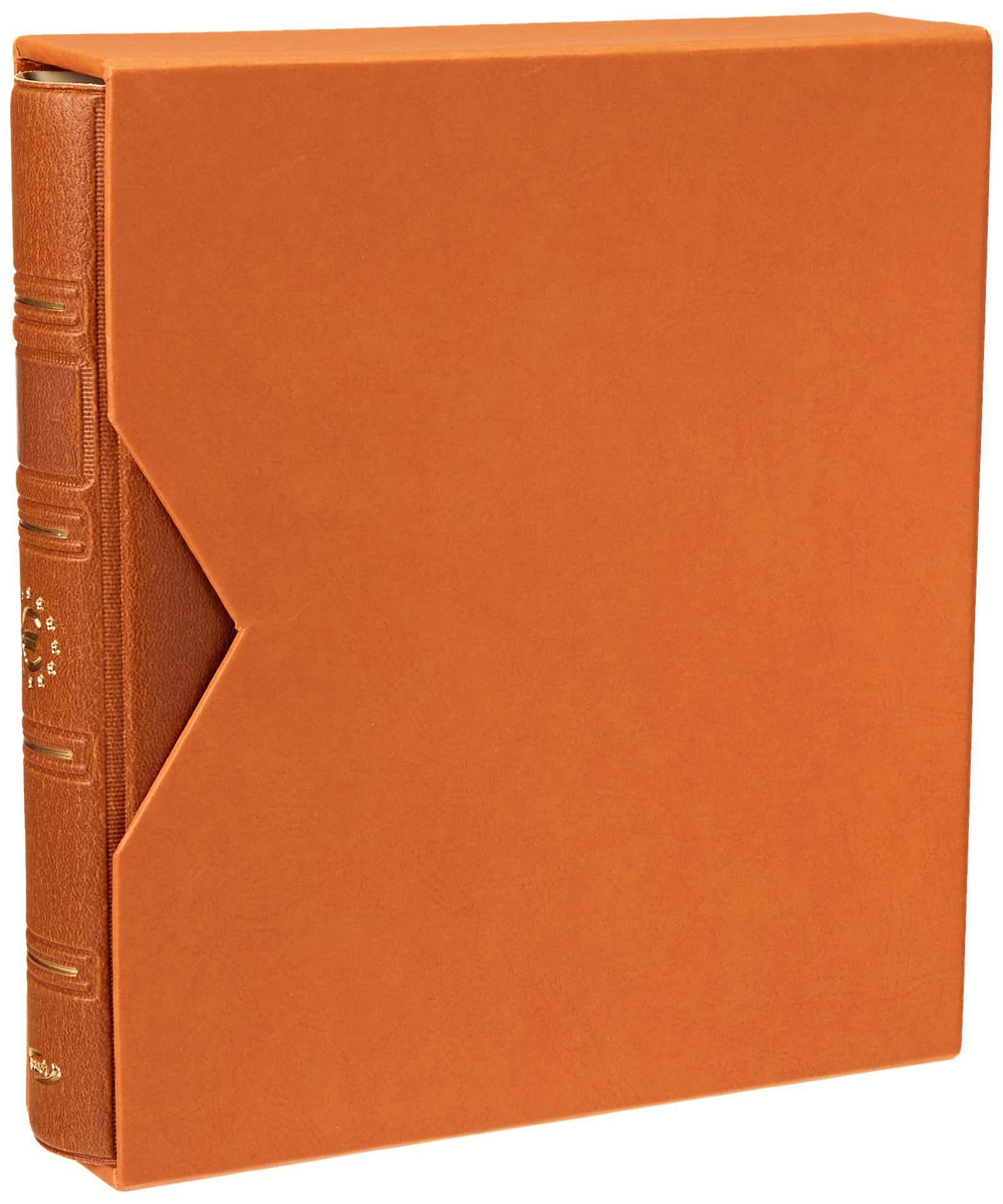 Album of Coins Taupe 4 Rings Euro Bank Note Counter with Cajetinetin Marron