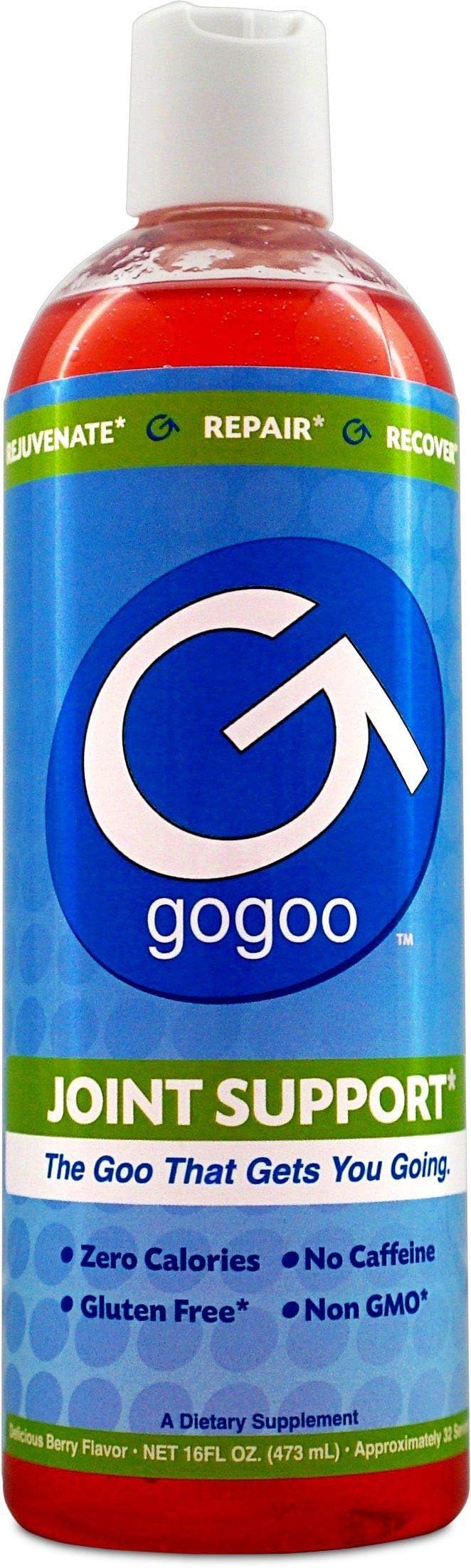 Gogoo - Hyaluronic Acid, MSM & Glucosamine Sulfate Joint Support Supplement, 16 oz Oral Liquid Gel, 32 Servings