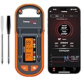 ThermoPro TempSpike Plus 600ft Wireless Meat Thermometer with 2 Color-Coded Probes, Bluetooth Meat Thermometer Wireless with 