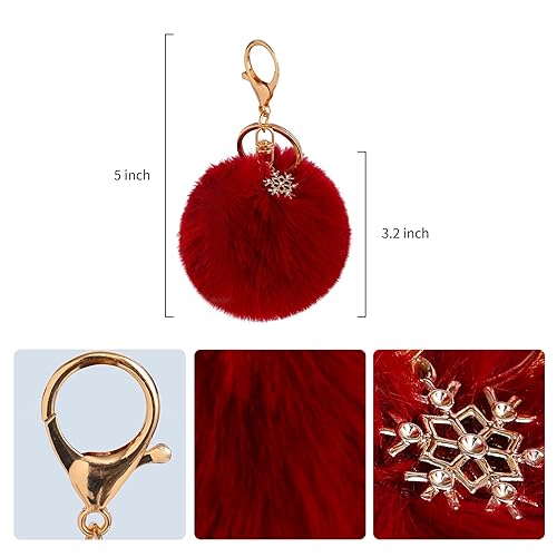 Keychain Charms Fur Ball Keychain Amazon Wholesale Fashion