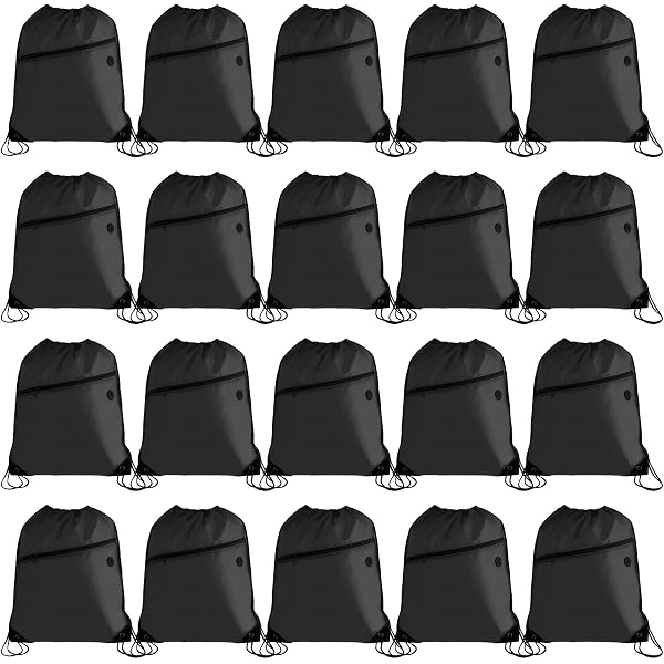 Camping Backpack 20 Pack S - Bulk Cinch Backpacks For Gym  display picture 2
