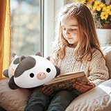 Mewaii Cute Cow Plush Pillow Kawaii White Cow Stuffed Toy 13 in view 7