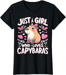 Just a Girl who Loves Capybaras T-Shirt