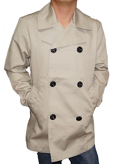 Amazon ジースターロウ G Star Raw ピーコート メンズ ベージュ P