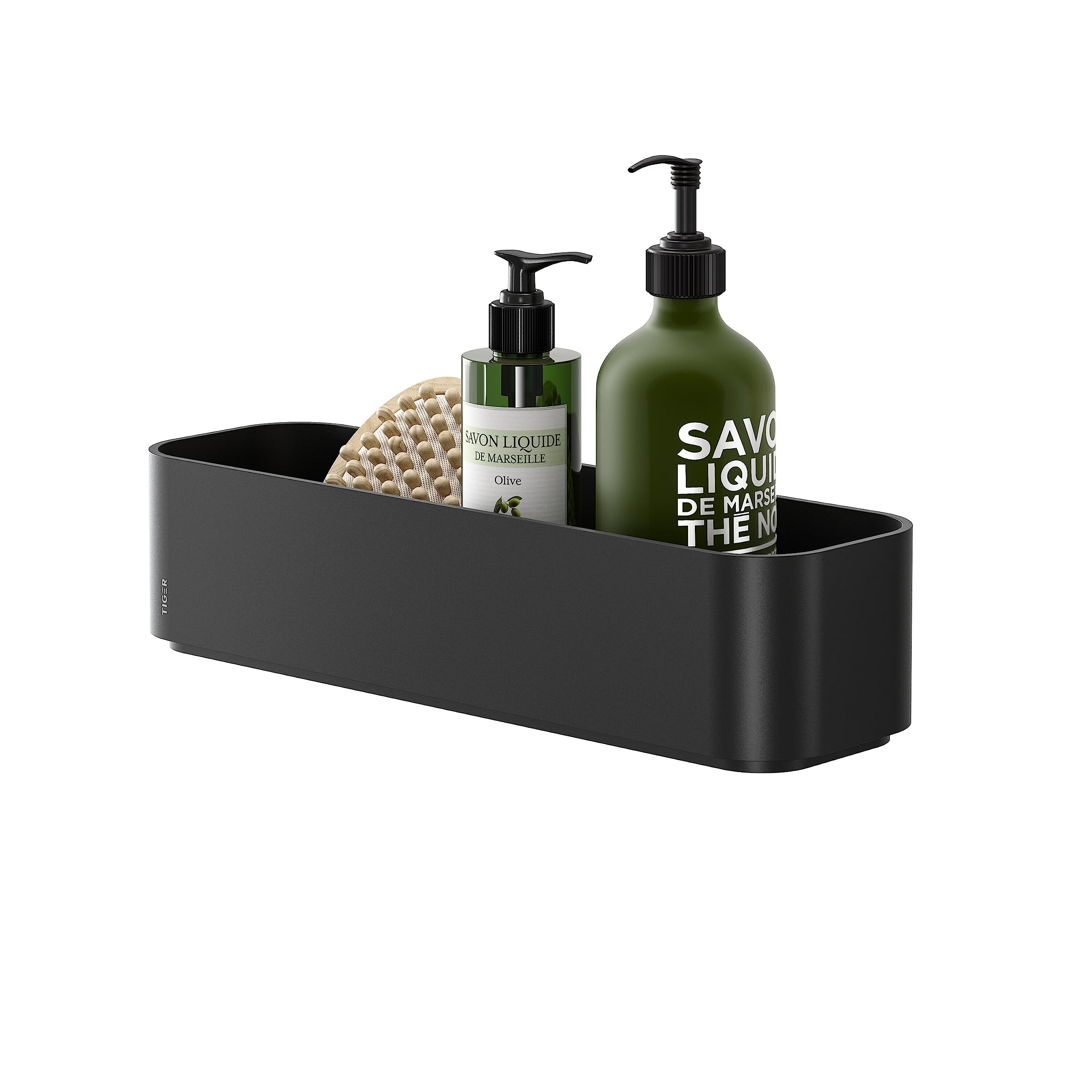 Tiger 2-Store Wall tray/Shower basket 35 cm Black — image 1