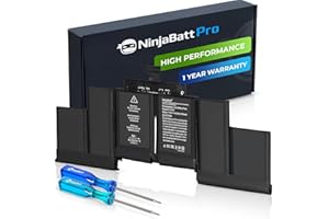 NinjaBatt Battery Replacement A1618 A1398 for Apple MacBook Pro Retina 15"" [Mid 2015 Year ONLY] – Long Lasting [11.36V/99.5Wh]