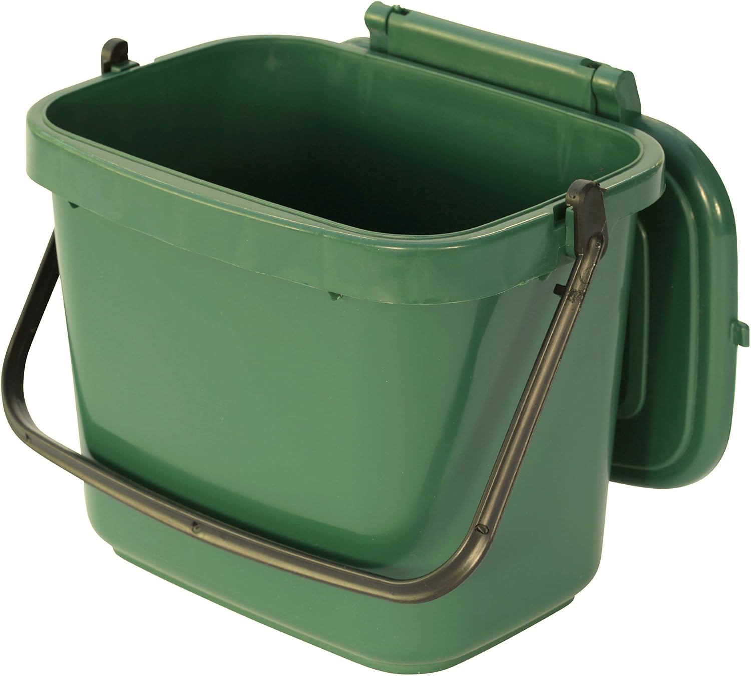 Green Kitchen Compost Caddy (5L - Small) - for Food Waste Recycling (5 Litre) - 5L Plastic Composting Bin - Image 5