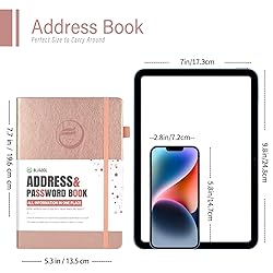 Address Book with Alphabetical Tabs, Hardcover