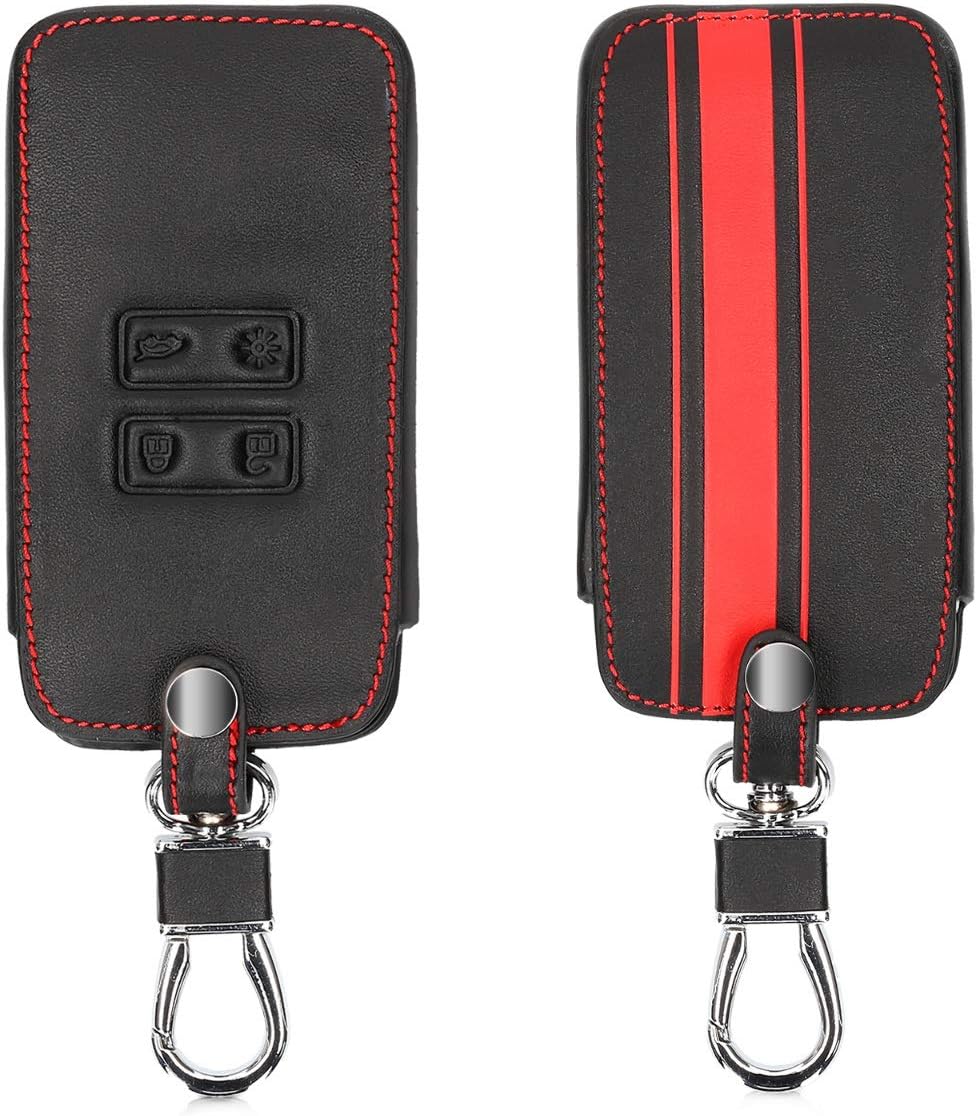 kwmobile Key Cover Compatible with Renault 4 Button Car Key Smart Key (only Keyless Go), Faux Leather Car Key Fob Protector