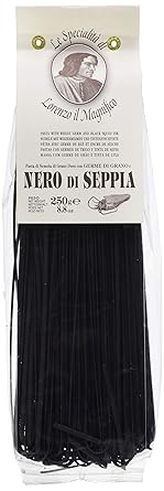 Lorenzo il Magnifico, Linguine mit Tintenfischtinte, Hartweizennudeln mit Tintenfischtinte, 250 g