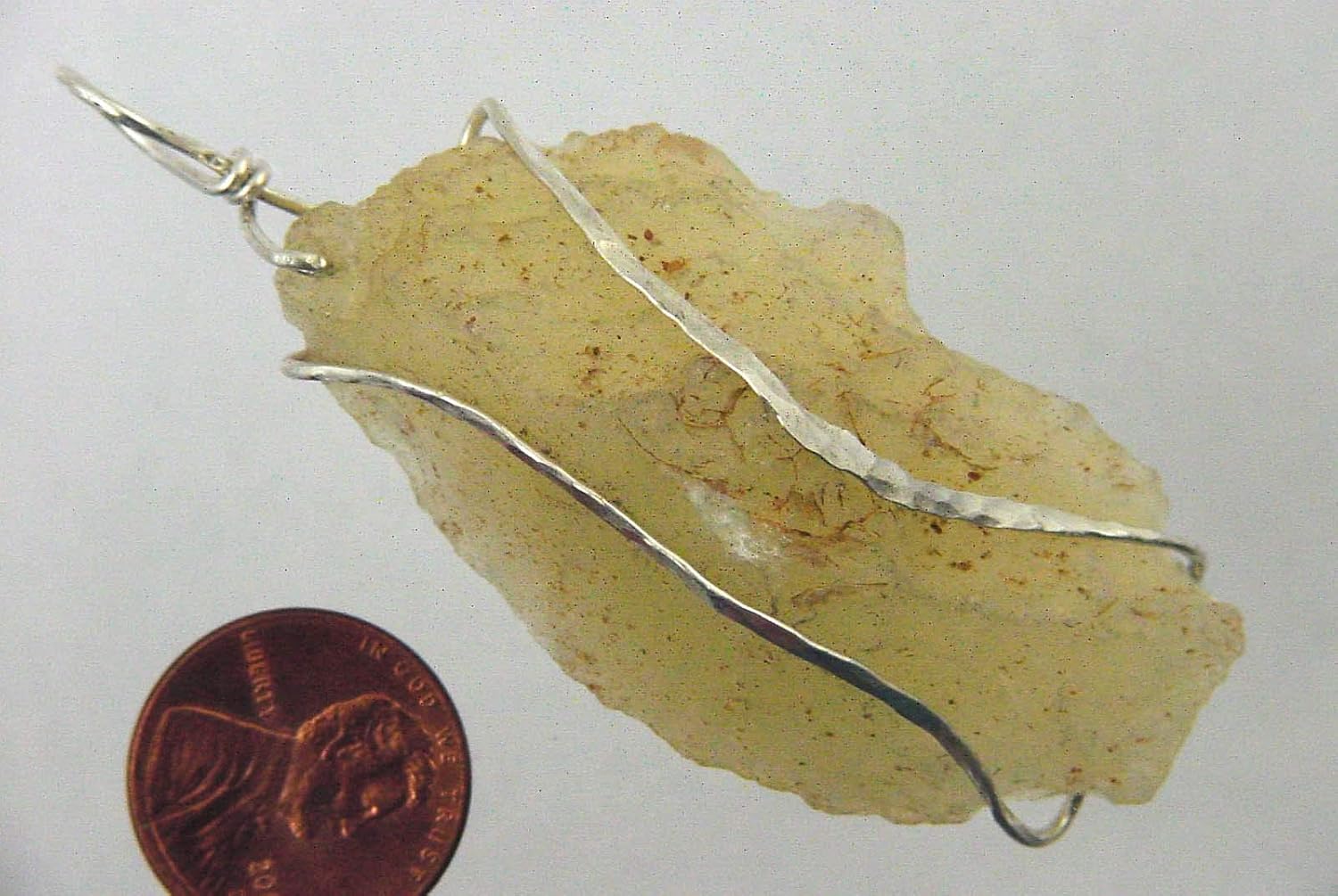 Amazon Com Hammered Sterling Silver Wire Wrapped Libyan Desert Amazon Com Hammered Sterling Silver Wire Wrapped Libyan Desert