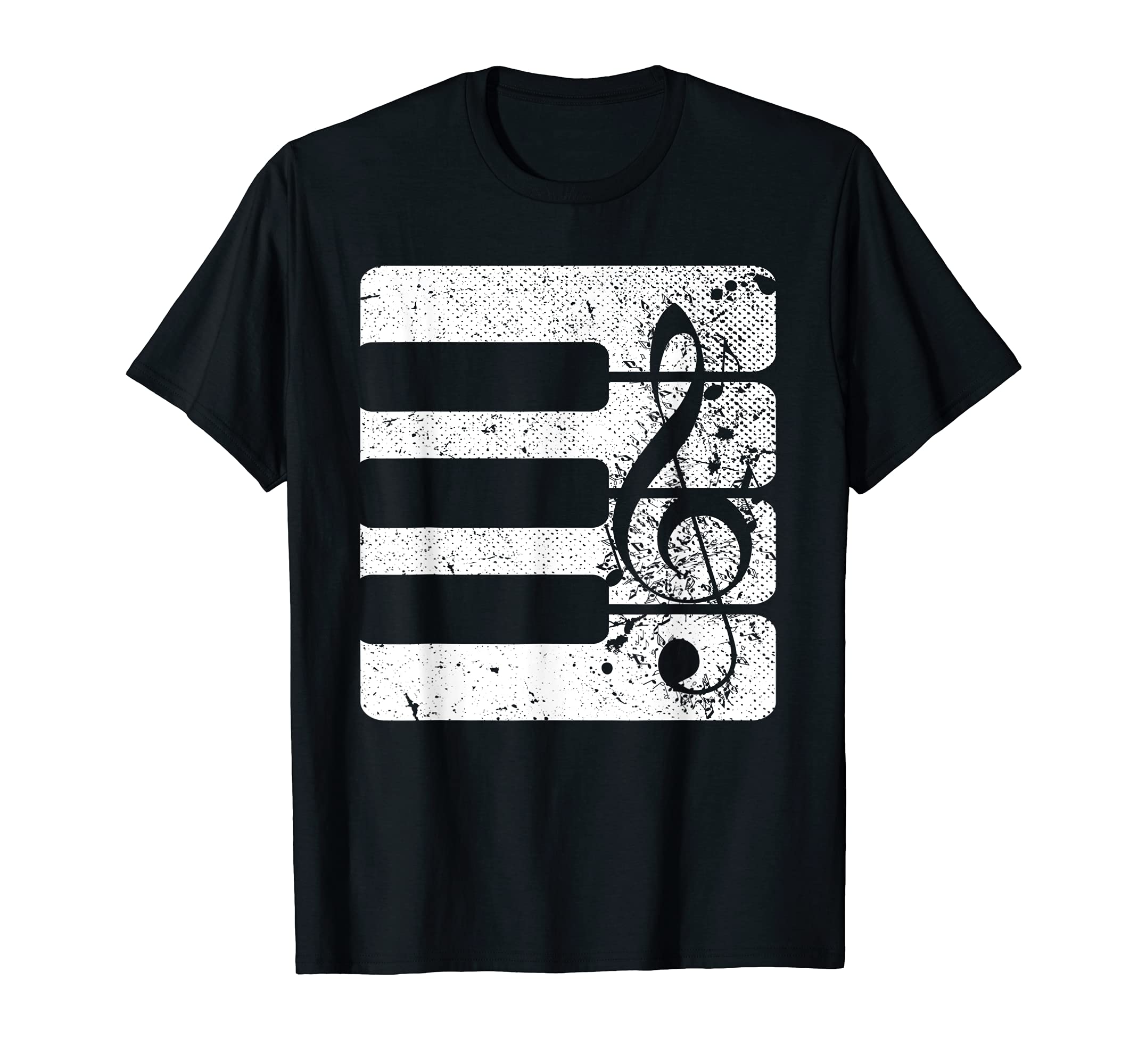 Piano Player Keyboard Treble Clef Musical Instrument Piano T-Shirt