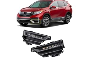 MOFANS Daytime Running Light LED DRL Fog Lights Fit for Honda CR-V CRV CR V 2020 2021(White Light+Blue Light+Amber Light)