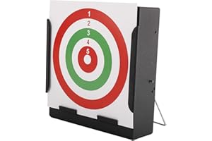 Yaegoo Metal Box BB Trap Target, Airsoft Pellet Trap Catcher with 20 Pcs Shooting Paper Targets, Indoor Outdoor Shooting Trai