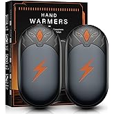 Hand Warmers Rechargeable 2 Pack, Electric Hand Warmer Up to 24Hrs, Wolf-Shape, Portable Reusable HandWarmer, Winter Gifts for Camping, Hunting, Fishing, Christmas
