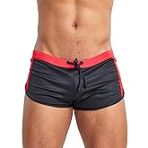 MIZOK Mens 3" Colorblock Workout Running Shorts Bodybuilding Gym Quick Dry Athletic Shorts
