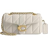 COACH womens Quilted Tabby Shoulder Bag 20 With Chain