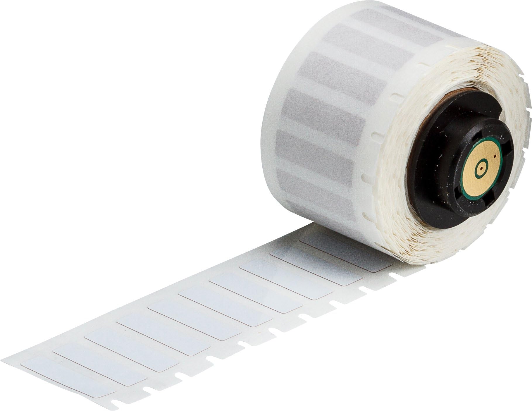 Brady PTL-13-727 Label, High Temperature Polyimide, 0.900" W x 0.250" H (22.860 mm W x 6.350 mm H), White (Pack of 750)