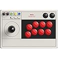 8Bitdo Arcade Stick for Switch & Windows, Arcade Fight Stick Support Wireless Bluetooth, 2.4G Receiver and Wired Connection
