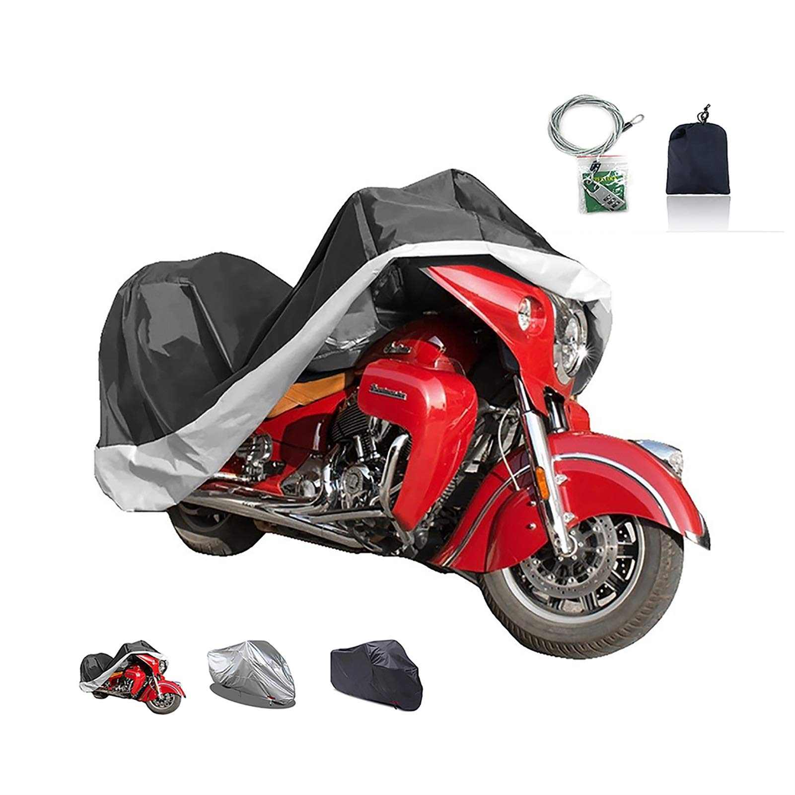 XJZHJXB Motorcycle Cover Compatible with Motorcycle Cover BMW R18, 3 Colors 210D Oxford with Lock Ou