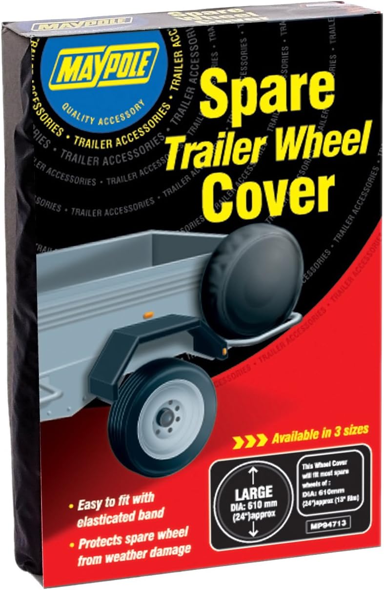 Maypole 94710 DP Trailer Wheel Cover, 20-inch, gray, 20"