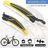 Ledeak Bike Mudguard Set Front & Rear 20-26 Inch Adjustable Fenders view 2