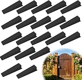 BEHAHAI Fence Panel Wedges 10P Black Plastic Levelling Noise Stoppers view 1