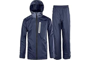 SWISSWELL Men Women Unisex Rain Suit Waterproof Lightweight Hooded Raincoat Jacket and Pants for Golf, Hiking, Travel