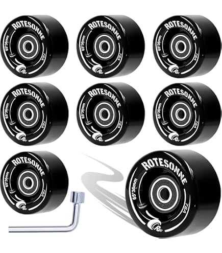 thumbnail image 2 of Atom Skates Outdoor Quad Roller Wheels 78A 2 of 14
