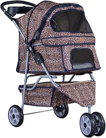 leopard dog stroller