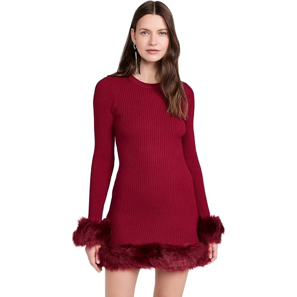knee length dresses for ladies FRAN PU MINI DRESS  AKIRA
