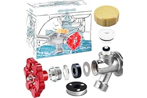 KISYONGUS Outdoor Faucet Repair Kit, Frost-proof Valve Leak ASSE 1019-A Repair Kit, Anti-Siphon Valve VACVBKX1B Vacuum Breaker Repair Kit, Wall Hydrant Complete Replacement Kit, Hose Faucet Fitting Repair Kit