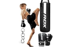 RDX Kids Punching Bag 2FT, Kara Junior Hanging Bag Set, Kickboxing MMA Home Gym