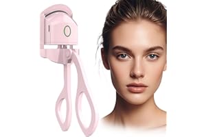 SPECIALISTTRIAN Heated Eyelash Curlers - Electric Eyelash Curler Quick Natural Curling for Long Lasting, USB Rechargeable Heated Eye Lash Curler for Women Makeup Tools (Pink)