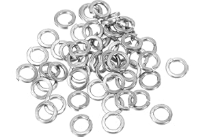 PATIKIL M4 Split Lock Washer, 30 Pack 4mm ID 6.3mm OD 304 Stainless Steel Spring Lock Washer Elastic Gasket for Screws Bolts,