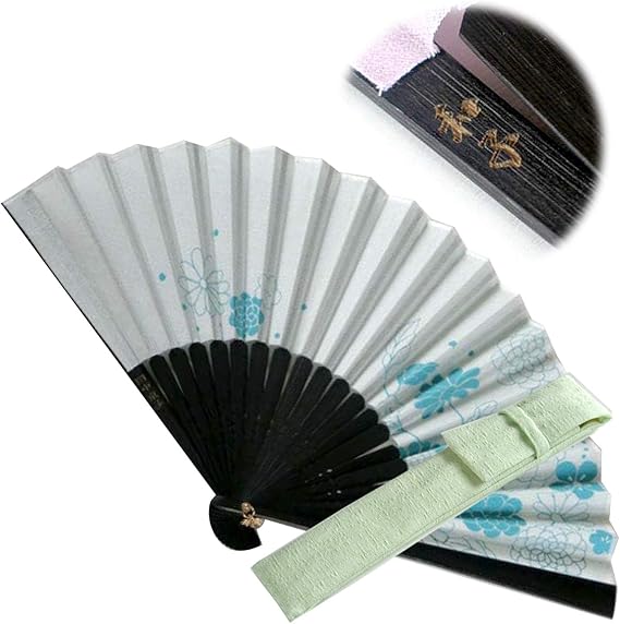 Amazon Co Jp きざむ 名入れ 扇子 チャーム付き 花模様扇子 差し袋 セット 母の日 ギフト きく 服 ファッション小物