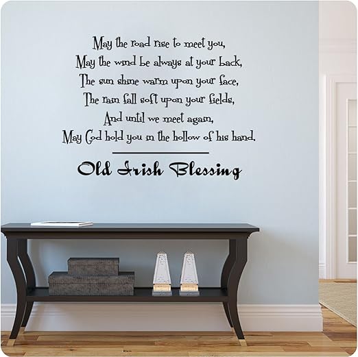 Amazon Com Old Irlandes Bendicion Calcomania Decorativo Para