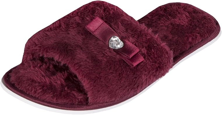 open toe mule slippers