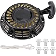 Predator 212 Pull Start Assembly, Replacement Predator 212cc Recoil Starter 5.5HP 6.5HP 7HP Coleman CT200U BT200X Trail CT200U-EX TrailMaster MB200 Go Kart Champion 196cc Generator Pull Starter Kit