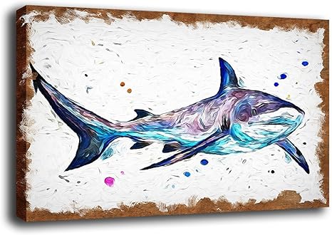 Amazon キャンバスアート 水彩画 キャンバスプリント サメのアート アニマルイラスト アニマル水彩画 動物絵画ポートレイト モダンなホームデコ 枠張り済みですぐに壁に掛けられます24 X 32インチ 18x24inch アートフレーム ポスター オンライン通販 Amazon キャンバスアート 水彩画 キャンバスプリント サメのアート アニマルイラスト アニマル水彩画 動物絵画ポートレイト モダンなホームデコ 枠張り済みですぐに壁に掛けられます24 X 32インチ 18x24inch アートフレーム ポスター オンライン通販