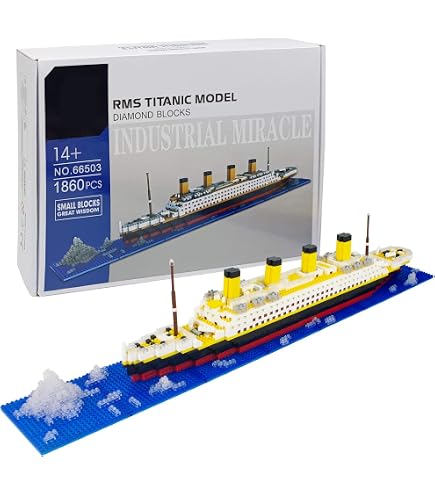 Rovox 3D Titanic Holz-Bausatz – DIY Modell Mit Beleuchtung & Spieluhr, 35,6 Cm Lang