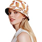 DOCILA Bucket Hats for Women Trendy Print Reversible Bucket Hat Packable All Season Fisherman Sun Caps