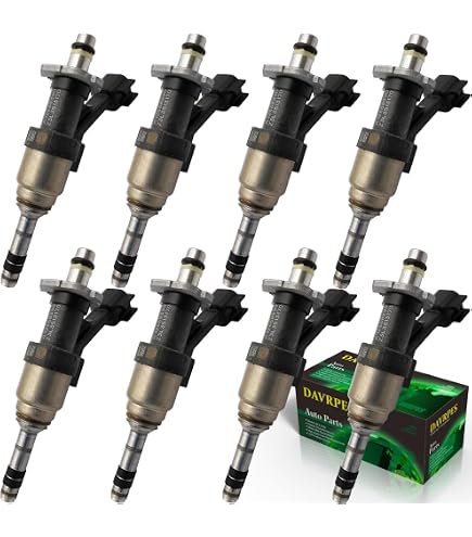 DAVRPES 8-Pack Fuel Injectors For Chevy Silverado 1500/2500, GMC Sierra 1500, Suburban, Tahoe, Yukon - 5.3L V8 & 4.3L V6 (2014-2018)