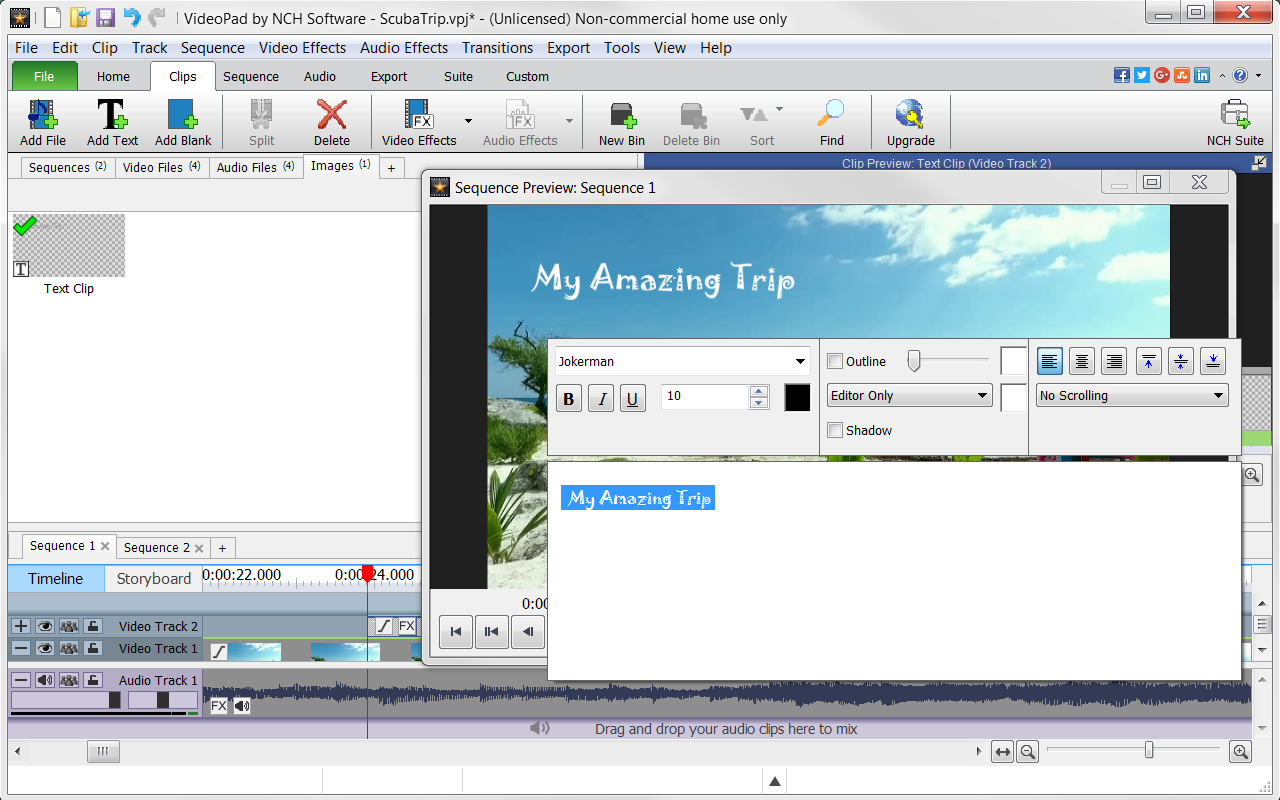 VideoPad Video Editor Free - Create Stunning Movies and Videos with Effects and Transitions [Download] - Thumbnail 7