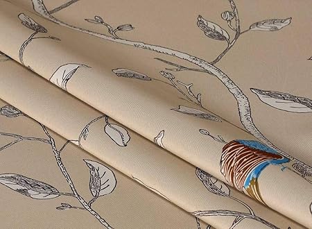 John Aird Bird Thermal Blackout Eyelet Curtains Natural 66