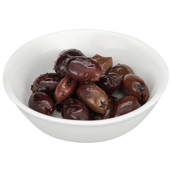 MARIO CAMACHO FOODS PITTED SNACK OLIVES, KALAMATA WITH A HINT OF THYME, 1.05 OUNCE